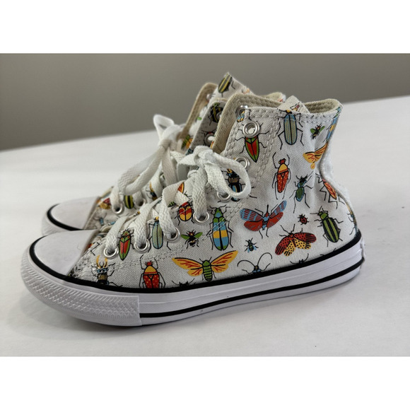 Chuck Taylor Converse High Top Sneakers A Bug's World Kids Science Fair Size 2 - Picture 6 of 10